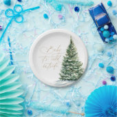 ベビークリスマスツリー外で冷たいベビーシャワー ペーパープレート (パーティー)