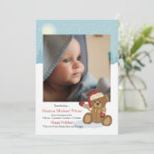 ベビークリスマスベアホリデーバースアナウンス シーズンカード (スタンド正面)