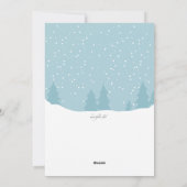 ベビークリスマスベアーホリデー誕生のお知らせ シーズンカード (裏面)