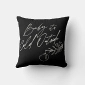 ベビークリスマス休暇の外は寒い クッション (裏面)