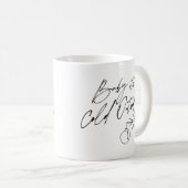 ベビークリスマス休暇の外は寒い コーヒーマグカップ (正面右)