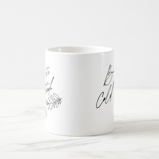 ベビークリスマス休暇の外は寒い コーヒーマグカップ (中央)