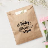 ベビークリスマス休暇の好意の外は寒い フェイバーバッグ (封をした状態)