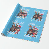 ベビークリスマス外は寒いフレンチブル犬T- ラッピングペーパー (アンロールド)