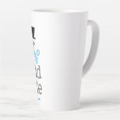 ベビークリスマス外は寒い カフェラテマグ (右アングル)