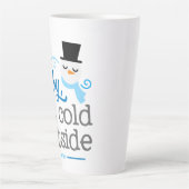 ベビークリスマス外は寒い カフェラテマグ (正面)