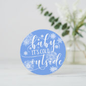 ベビークリスマス外は寒い シーズンカード (スタンド正面)