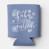 ベビークリスマス外は寒い 缶クーラー (裏面)