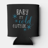 ベビークリスマス外は寒い 缶クーラー (裏面)