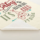 ベビークリスマス引用文外で冷え込む シェルパブランケット (3/4)