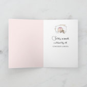 ベビークリブおめでとう生まれたばかりの。 カード (内部)