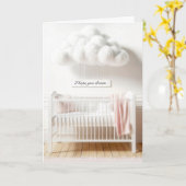 ベビークリブおめでとう生まれたばかりの。 カード (黄色い花)