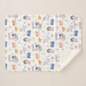 ベビークリプト&マンすごいパターン シェルパブランケット (正面(横))