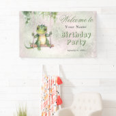 ベビークロコダイル誕生日へようこそ 横断幕 (インサイチュ)