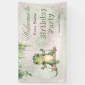 ベビークロコダイル誕生日へようこそ 横断幕 (縦)