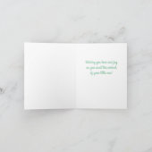 ベビークロスステッチギフトカード 招待状 (内部)