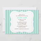 ベビークロスラインニュートラルベビーシャワー 招待状 (裏面)