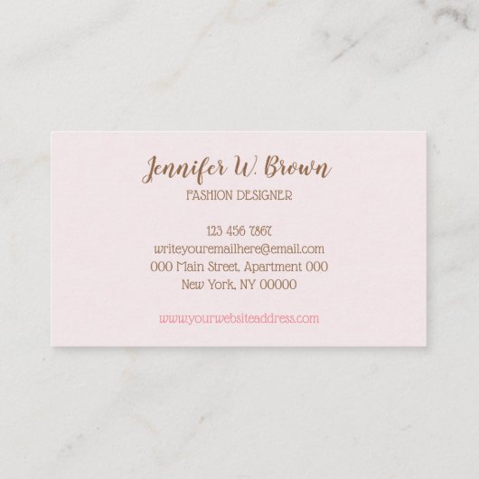 ベビークローツ 名刺 (裏面)