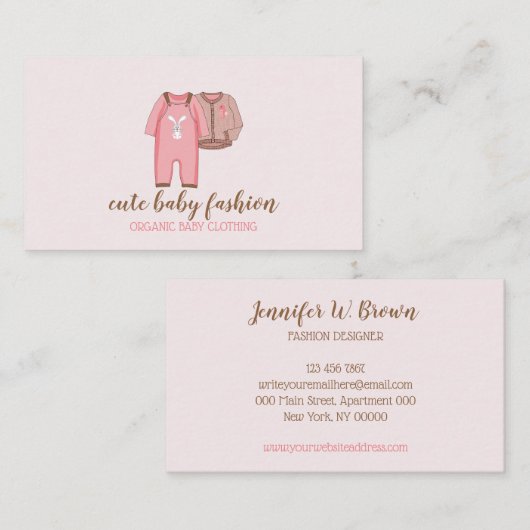 ベビークローツ 名刺 (正面/裏面)