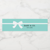 ベビーグラムティール（緑がかった色）ブルースプレッルシャワーパーティー ペットボトルラベル (シングルラベル)