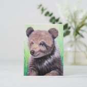 ベビーグリズリーベ絵画アーズ ポストカード (スタンド正面)