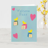 ベビーグリーティングカード カード (黄色い花)