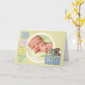 ベビーグリーティングカード カード (黄色い花)