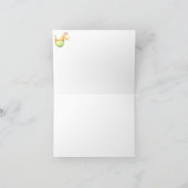 *~*ベビーグリーンドラゴンガールベビーシャワーありがとう サンキューカード (内部)