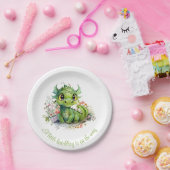 ベビーグリーンドラゴンベビーシャワー ペーパープレート (パーティー)