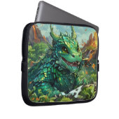 ベビーグリーンハワイアンファイアドラゴン&ボルカノス ラップトップスリーブ (正面右)