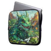 ベビーグリーンハワイアンファイアドラゴン&ボルカノス ラップトップスリーブ (正面左)