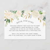 ベビーグリーンフローラシャワー要求カード用ブック エンクロージャーカード (正面)