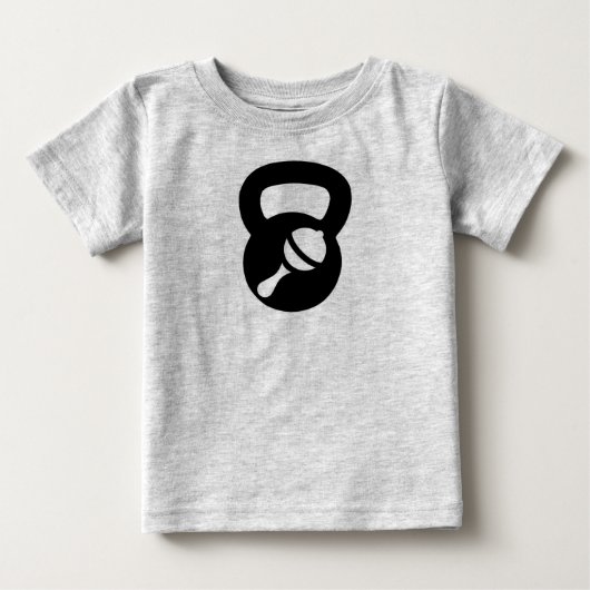 ベビーケトルベルクリーパー ベビーTシャツ (正面)