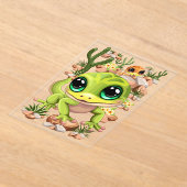 ベビーゲッコスかわいい漫画のキャラクター アクリル招待状 (レイダウン)