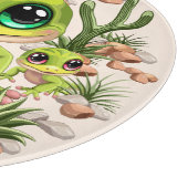 ベビーゲッコスかわいい漫画のキャラクター カッティングボード (角)