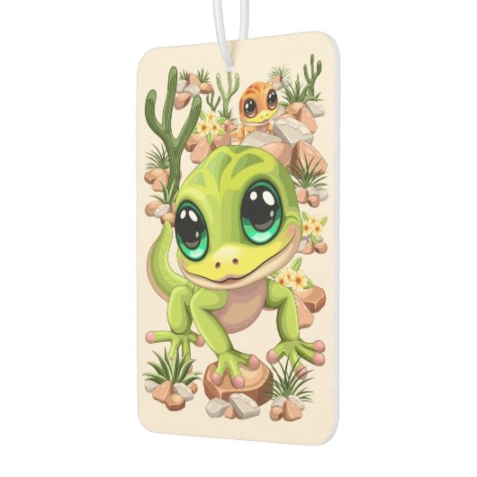 ベビーゲッコスかわいい漫画のキャラクター カーエアーフレッシュナー (左)