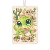 ベビーゲッコスかわいい漫画のキャラクター カーエアーフレッシュナー (裏面)