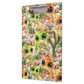 ベビーゲッコスかわいい漫画のキャラクター クリップボード (左)