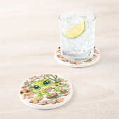 ベビーゲッコスかわいい漫画のキャラクター コースター (側面)