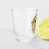 ベビーゲッコスかわいい漫画のキャラクター ショットグラス (左)