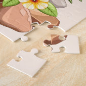 ベビーゲッコスかわいい漫画のキャラクター ジグソーパズル (側面)