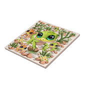 ベビーゲッコスかわいい漫画のキャラクター タイル (側面)