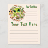 ベビーゲッコスかわいい漫画のキャラクター チラシ (裏面)