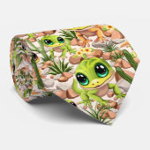 ベビーゲッコスかわいい漫画のキャラクター ネクタイ (ロール)
