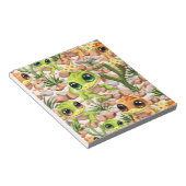 ベビーゲッコスかわいい漫画のキャラクター ノートパッド (アングル)