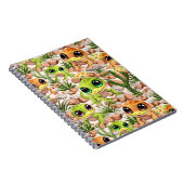 ベビーゲッコスかわいい漫画のキャラクター ノートブック (右側)