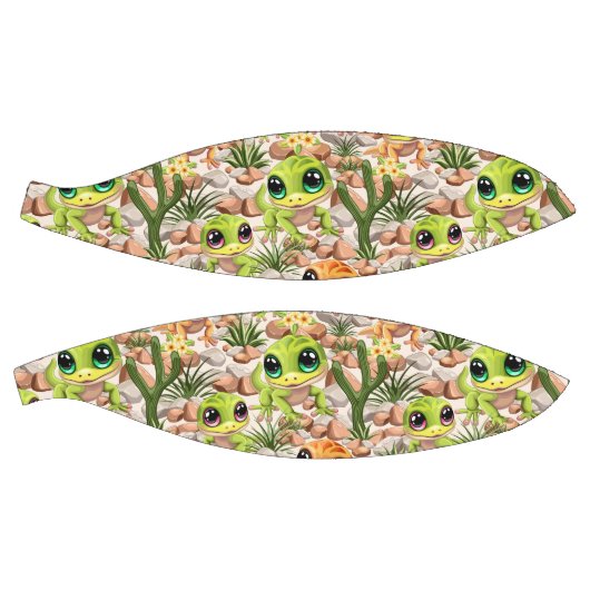 ベビーゲッコスかわいい漫画のキャラクター バスケットボール (パネル)