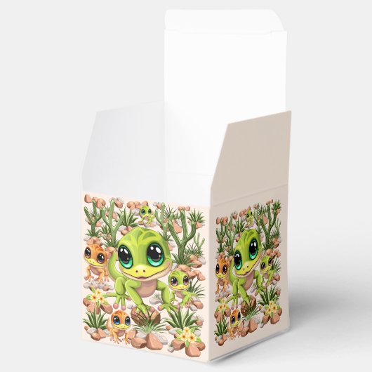 ベビーゲッコスかわいい漫画のキャラクター フェイバーボックス (オープン)