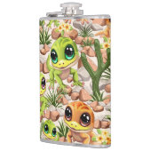 ベビーゲッコスかわいい漫画のキャラクター フラスク (左)