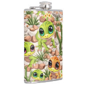 ベビーゲッコスかわいい漫画のキャラクター フラスク (右)